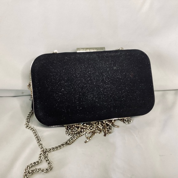 Aldo Rhinestone Fringe Evening Clutch - Picture 5 of 9